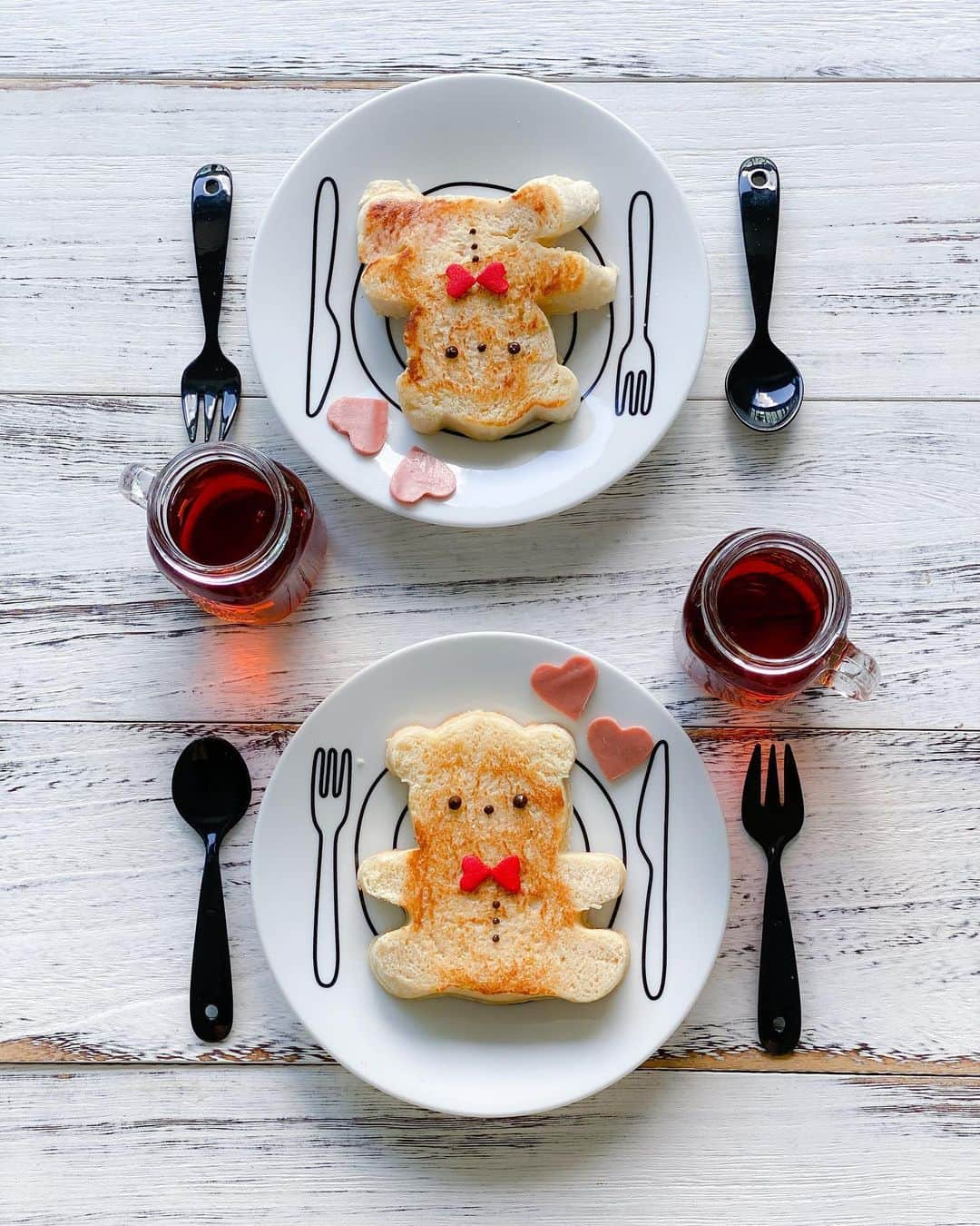 Little Miss Bento・Shirley シャリーさんのインスタグラム写真 - (Little Miss Bento・Shirley シャリーInstagram)「Sunday breakfast with your loved ones today? #littlemissbento homemade bear 🍞」8月23日 10時24分 - littlemissbento