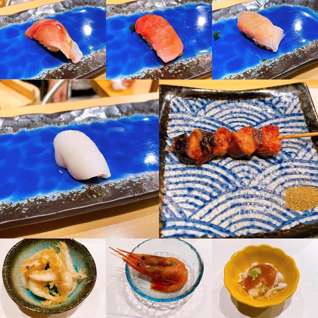 瀬戸山清香のインスタグラム：「やっぱお寿司は最高なのだ！！  #お寿司　#sushi #tokyo #japan #japaneasefood #ずっと食べたい #最高すぎた #大好きだ」
