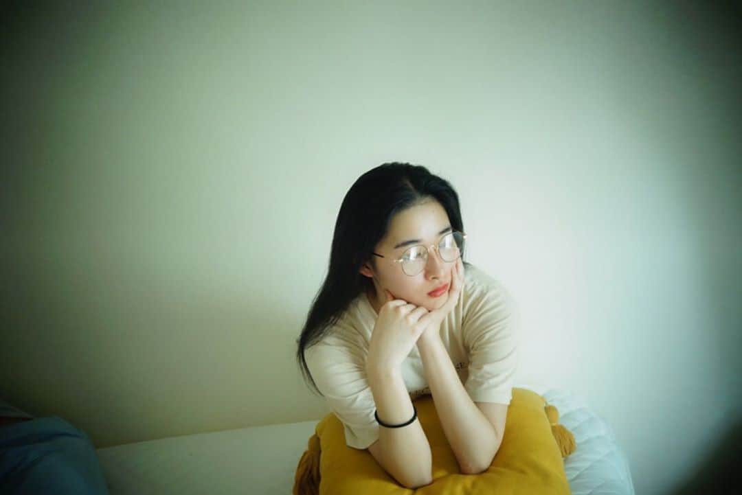 西山なずなのインスタグラム：「友達がカメラで撮ってくれた✩」