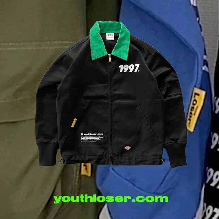KEIのインスタグラム：「🌴Dickies×Youth Loser EISENHOWER JACKET🌴 このジャケットもオススメしたいポイントが山ほどある最強な一着🔥 #dickies #youthloser」