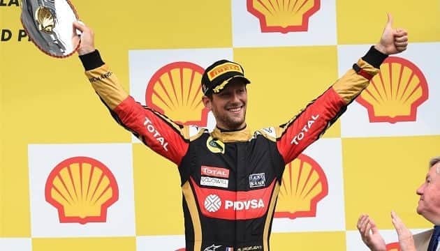 ロマン・グロージャンのインスタグラム：「5 years ago in Spa 🥉👊💪 #r8g #belgiumgp #p3」