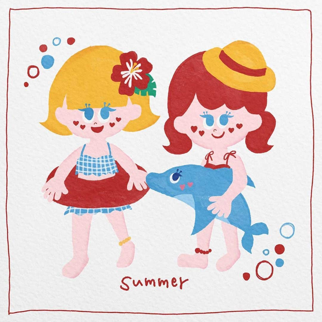 M0M0Neさんのインスタグラム写真 - (M0M0NeInstagram)「Summer🌻💓 .  #아이패드드로잉 #아이패드그림 #프로크리에이트 #그림 #그림스타그램 #드로잉 #일러스트 #일러스트그램 #그림맞팔 #그림그리기 #일러스트레이션 #취미 #그림쟁이 #일러스트그림 #그림스타그램🎨 #캐릭터 #캐릭터디자인  #イラスト　#デジタルイラスト #お絵かき好きな人と繋がりたい #おえかき #お絵描き　#絵　#絵描きさんと繋がりたい #イラストグラム #イラスト垢 #女性イラスト」8月23日 18時55分 - m0m0negram