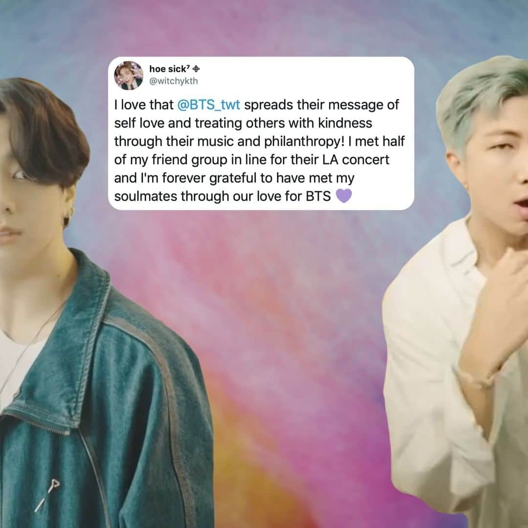 MTVさんのインスタグラム写真 - (MTVInstagram)「I asked why y'all love @bts.bighitofficial and put your heartwarming reasons between "Dynamite" screenshots 💜 It's clear that these guys give you strength, encouragement and confidence, and I can't wait to celebrate it with their #VMAs performance on August 30 at 8p!!!」8月23日 20時01分 - mtv