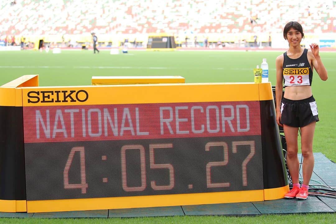 日本オリンピック委員会さんのインスタグラム写真 - (日本オリンピック委員会Instagram)「陸上のセイコー・ゴールデングランプリが23日、東京・国立競技場で行われ、男子100mは桐生祥秀選手が向かい風0.2mの決勝を10秒14で優勝🏆 女子1500mでは、田中希実選手が4分5秒27の日本新記録を樹立しました👏👏👏 （写真：アフロスポーツ） . 👟World Athletics Continental Tour Seiko Golden Grand Prix in Tokyo👟 . [Men's 100m Final] 🥇桐生祥秀/Yoshihide Kiryu 10.14 . [Women's 1500m Final] 🥇田中希実/Nozomi Tanaka 4:05.27✨NR✨ . #陸上 #athletic #Tokyo2020  #桐生祥秀 #YoshihideKiryu #田中希実  #NozomiTanaka  #がんばれニッポン #teamnippon #japaneseolympiccommittee . 📷AFLOSPORT」8月23日 20時49分 - teamjapanjoc
