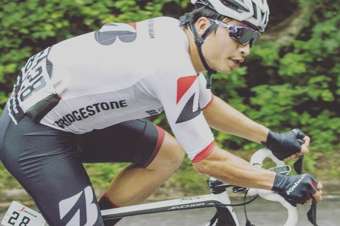 橋本英也のインスタグラム：「#Roadrace #BRIDGESTONE #TeamBridgestone #JBCF #JBCFgunma #cyclinglife #cycling #cyclingphotos #ChaseYourDream #lifeisgame」