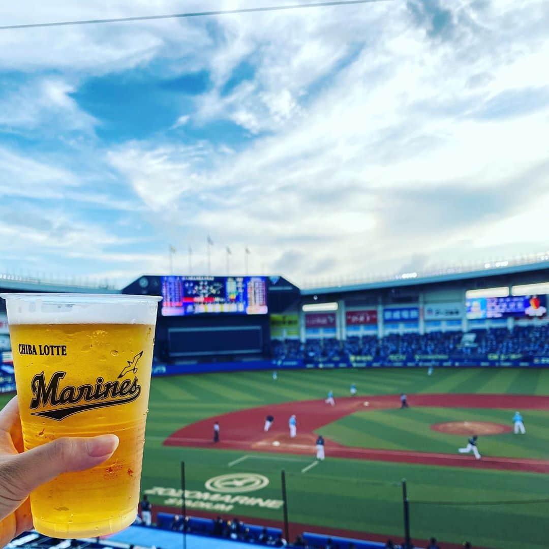 千葉えりかさんのインスタグラム写真 - (千葉えりかInstagram)「今シーズンやっと初現地でした。  . . . #chibalotte#zozoマリンスタジアム」8月23日 23時37分 - erika_chiba