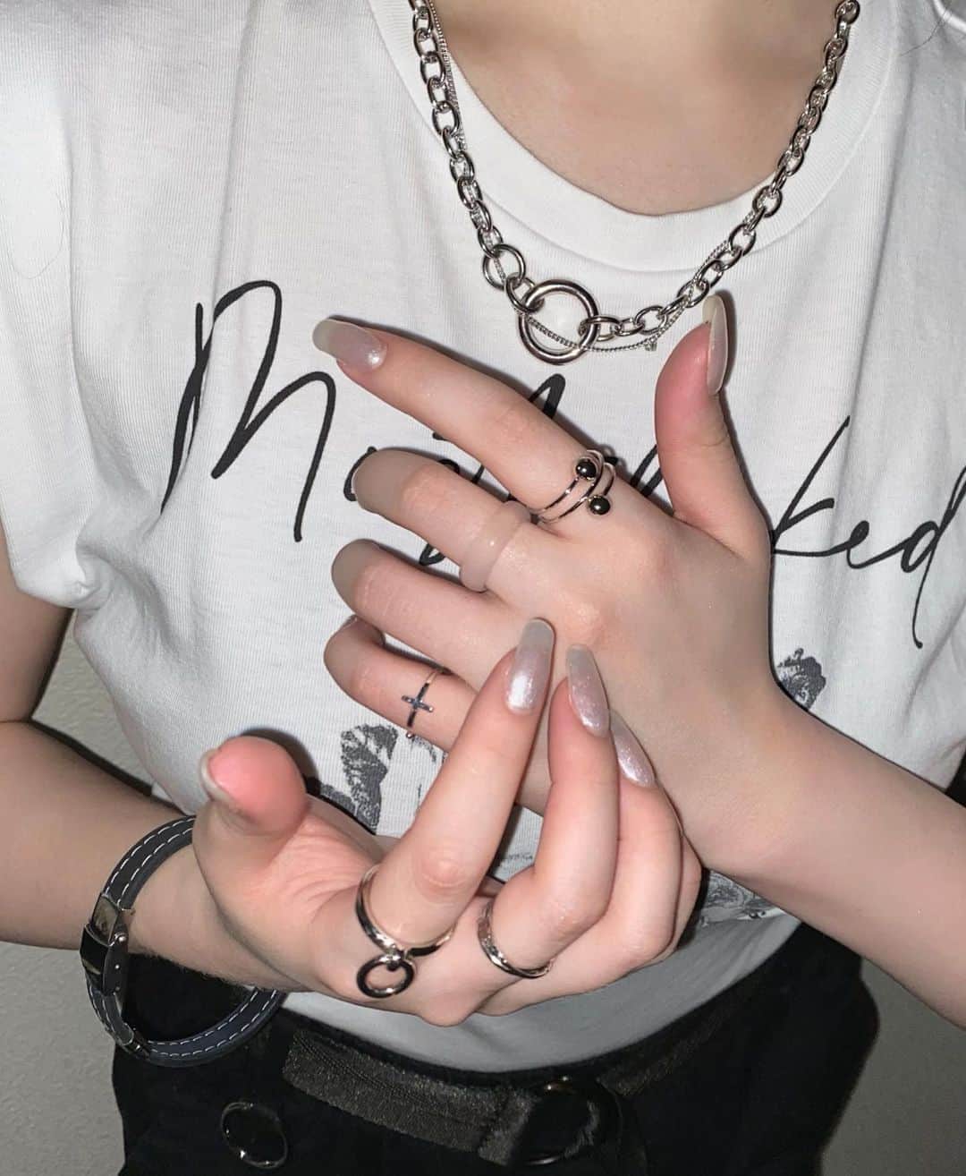 おもてちゃんのインスタグラム：「. new❤︎⛓ ウルトラシンプル真似しやすいよ^_^❕」