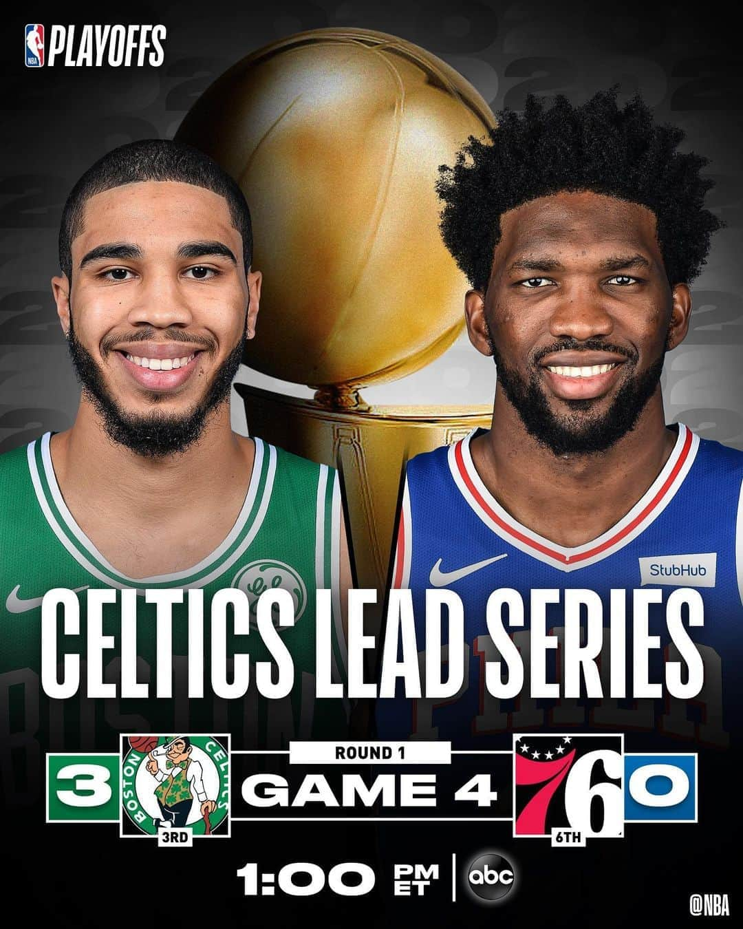 NBAさんのインスタグラム写真 - (NBAInstagram)「Jayson Tatum is here!  🏀: @celtics/@sixers (BOS 3-0) ⏰: 1:00pm/et 📺: #NBAonABC  🎵: “Tribe” by @davtheninja  @unitedmasters」8月24日 1時01分 - nba