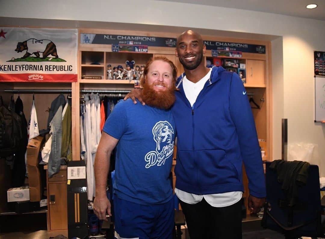 ジャスティン・ターナーのインスタグラム：「Happy Birthday #Mamba #RIP」