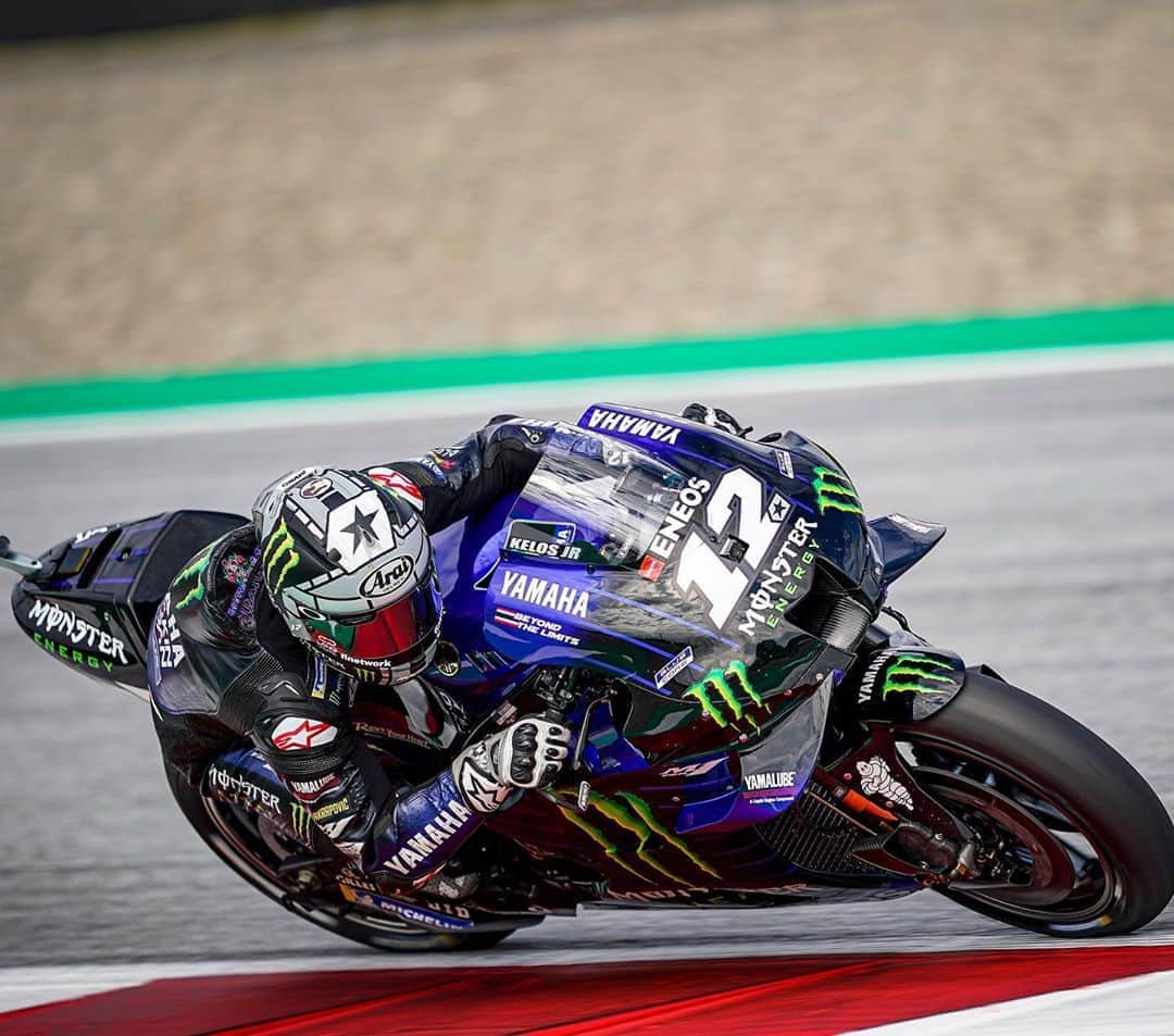 YamahaMotoGPさんのインスタグラム写真 - (YamahaMotoGPInstagram)「💬 @maverick12official, #AustrianGP Race Result - NP:  "I was losing the brakes from lap 4 onwards. I tried my best. I tried to overtake Dovizioso, and I did overtake him, but suddenly on the straight he overtook me again. For sure, today's crash was amazing. I never had that feeling before, where I completely lose the brakes and have to jump off. I understand how it happened, the brake overheated, but for sure it's not a common problem. Luckily, I'm okay. This is the most important thing. I will be 100% fit again in Misano. This is a good track for us, last year I was very strong there, and I think this year I can do even better."  #MonsterYamaha  #MotoGP」8月24日 1時42分 - yamahamotogp