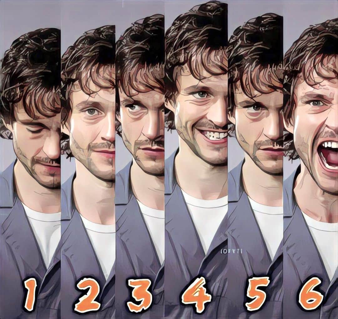 ヒュー・ダンシーのインスタグラム：「On a "Will Graham" scale of 1 to 6, how are you feeling today?  {#HughDancy #WillGraham #Hannibal}」