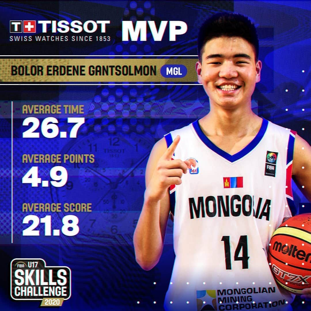 FIBAさんのインスタグラム写真 - (FIBAInstagram)「Big congratulations to #China 🇨🇳 & #Mongolia 🇲🇳 on winning the #FIBAU17 Women’s Skills Challenge & FIBA U17 Skills Challenge 🏆🥳  🙌 up for your TISSOT MVPs: 🇨🇳's Li Qingyang 🇲🇳's Bolor Erdene Gantsolmon」8月24日 4時47分 - fiba