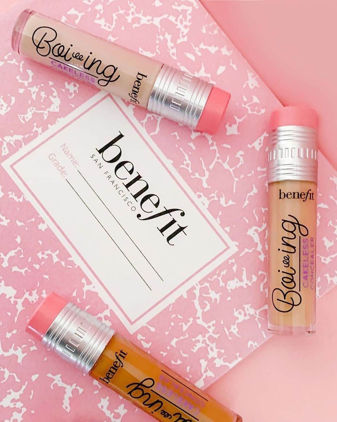 Benefit Cosmeticsさんのインスタグラム写真 - (Benefit CosmeticsInstagram)「Take notes, benebabes! ✍🏽 Our #boiing Cakeless Concealer is your cheat sheet to covering up dark circles, blemishes & discoloration! #regram @rae.lenss #benefit」8月24日 4時58分 - benefitcosmetics