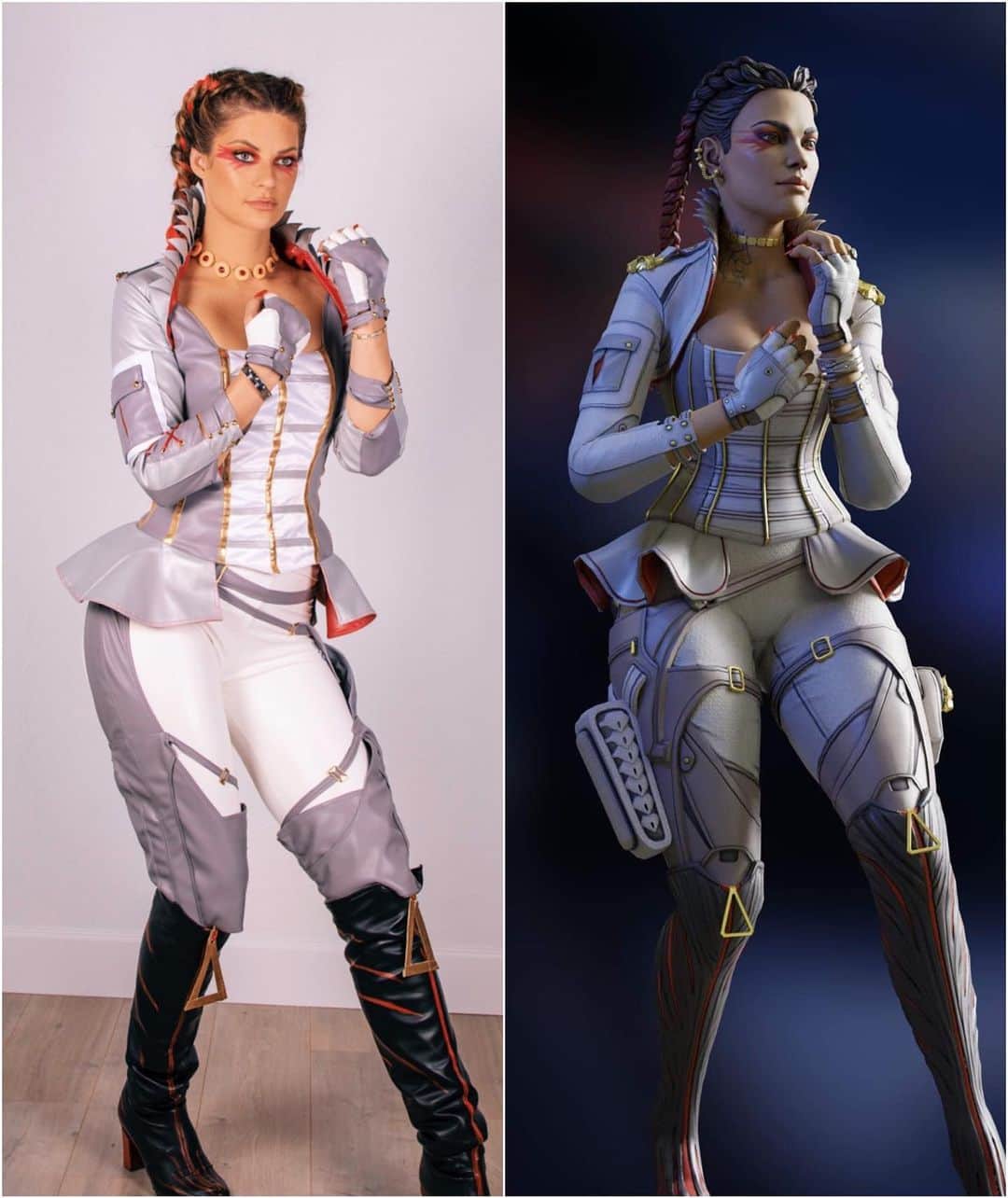 Hannah Stockingのインスタグラム：「Is Loba from Apex Legends my twin? 🤔👇 📸 by @notalent」