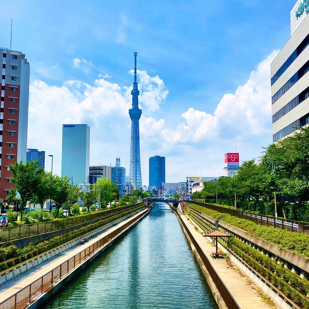 Шамов Дмитрийのインスタグラム：「Живу рядом с башней Tokyo Skytree  Когда меня спрашивают о том, где я живу, я раньше всегда говорил, что район Сумида (墨田区). Это один из 23 специальных районов Токио. Но оказывалось, что не всем было понятно, где это и что там есть. Теперь же я говорю, что живу рядом с Tokyo Skytree и все сразу понимают. Это самая высокая телевизионная башня мира и второе по высоте здание в мире. Выше только Бурдж-Халифа.  Эту башню видно почти в любой точке Токио, если только обзор не закрывают высотки. Смотришь на это величественное сооружение и кажется, что оно вообще ненастоящее, словно из другого мира. Особенно в туман рли дождливую погоду башня выглядит зловеще. Невольно вспоминаются различные антиутопии или City-17 из Half-Life.   Однако, эта башня является отличной обзорной площадкой, внизу находятся сотни магазинов и даже океанариум. Отличное место, чтобы провести выходной.  А вы что думаете про Tokyo Skytree?  #japan #tokyo #tokyoskytree #skytree #sightseeing #japanese #travel #photography #city #япония #токио #путешествие #шамовдмитрий #башня #японский #日本　#東京　#旅行　#スカイツリー #ロシア人　#外国人　#外人」
