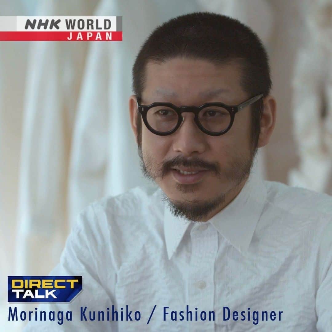 のインスタグラム：「👗👨‍💻Fashion designer Morinaga Kunihiko fuses fashion and technology to create clothes never seen before. 🌞🎨 He discusses what's behind his creations and the future of clothing. . 👉Search｜Direct Talk: Trailblazing Fashion Design - Morinaga Kunihiko / Fashion Designer｜Free On Demand｜NHK WORLD-JAPAN website.👀 . 👉 Tap the link in our bio for more on the latest from Japan. . . #MorinagaKunihiko #KunihikoMorinaga #fashiontechnology #fashiontech #wearabletechfashion #photochromic #fashioninnovation #japanfashion #fashiondesign #japanesefashion #japandesigner #newfashion #sustainablefashion #consciousfashion #ecofashion #japandesign #fashionforward #fashionrevolution #japantechnology #cooljapan #stayhome #discoverjapan #covid19 #madeinjapan #japan #instagramjapan #DirectTalk #nhkworld #nhkworldjapan #nhk」