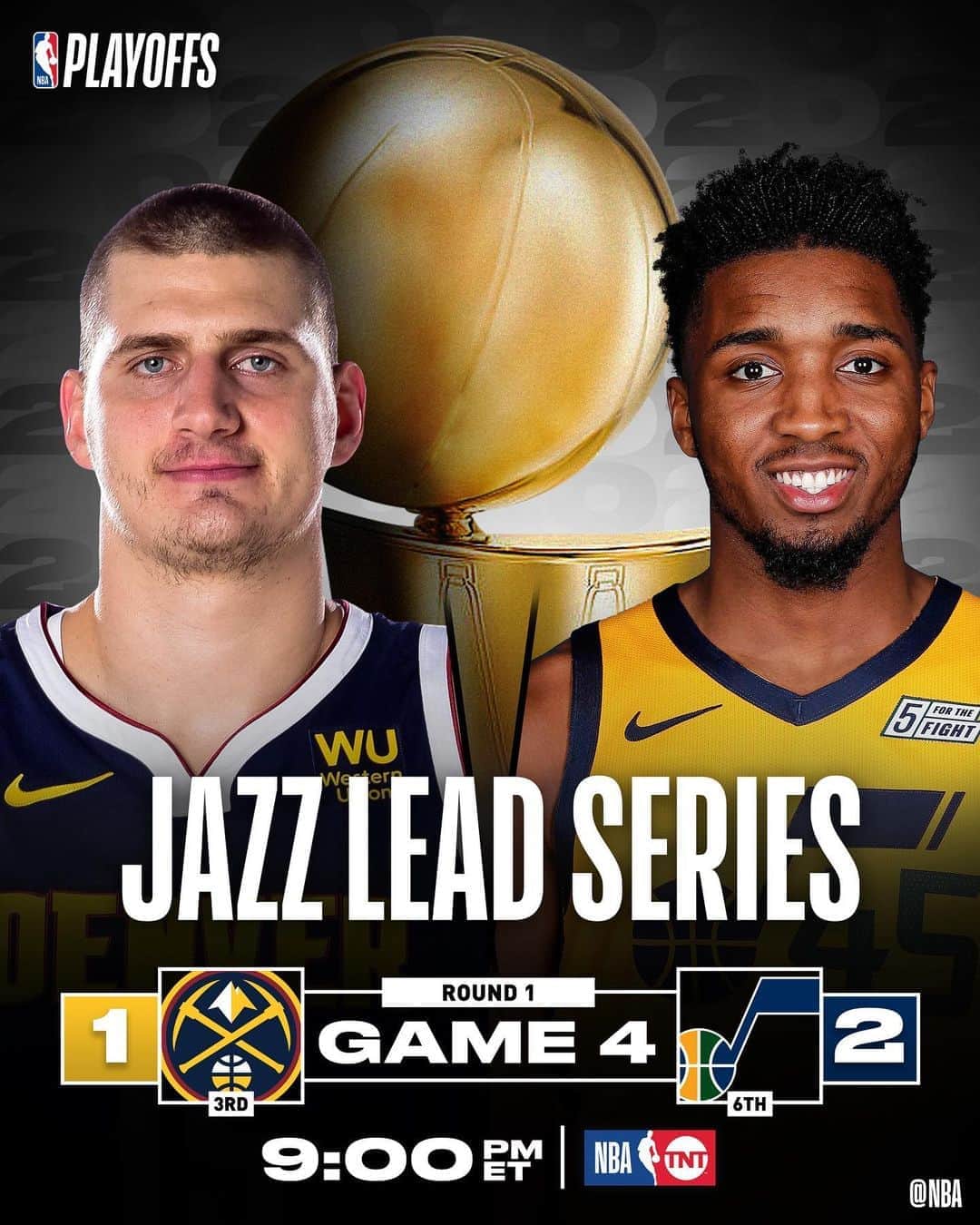 NBAさんのインスタグラム写真 - (NBAInstagram)「Will the @utahjazz take commanding 3-1 lead... or will the @nuggets even the series up 2-2??  Find out 9:00pm/et @nbaontnt」8月24日 8時55分 - nba