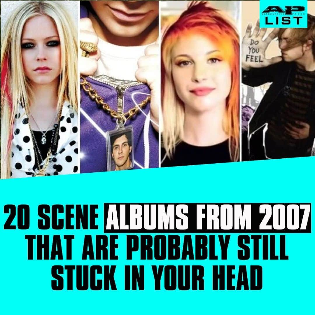 Alternative Pressさんのインスタグラム写真 - (Alternative PressInstagram)「Dig out your neon skinny jeans and get those fangs up as we revisit 2007 scene classics from @cobrastarship, @avrillavigne, @bryceavary, @paramore and more⁠ LINK IN BIO⁠ .⁠ .⁠ .⁠ #cobrastarship #avrillavigne #therocketsummer #paramore #scene #scenemusic #scenebands #scenealbums #sceneartists #scenekids #bestscenealbums #alternativepress #altpress」8月24日 9時01分 - altpress