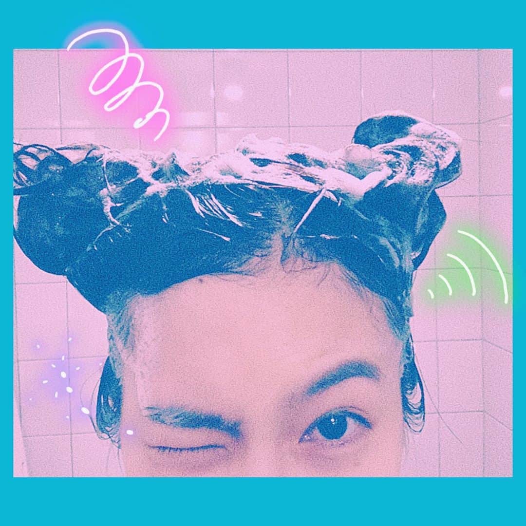 のインスタグラム：「🛁 泡立ちが良かった日 ミッキーになった🐭」