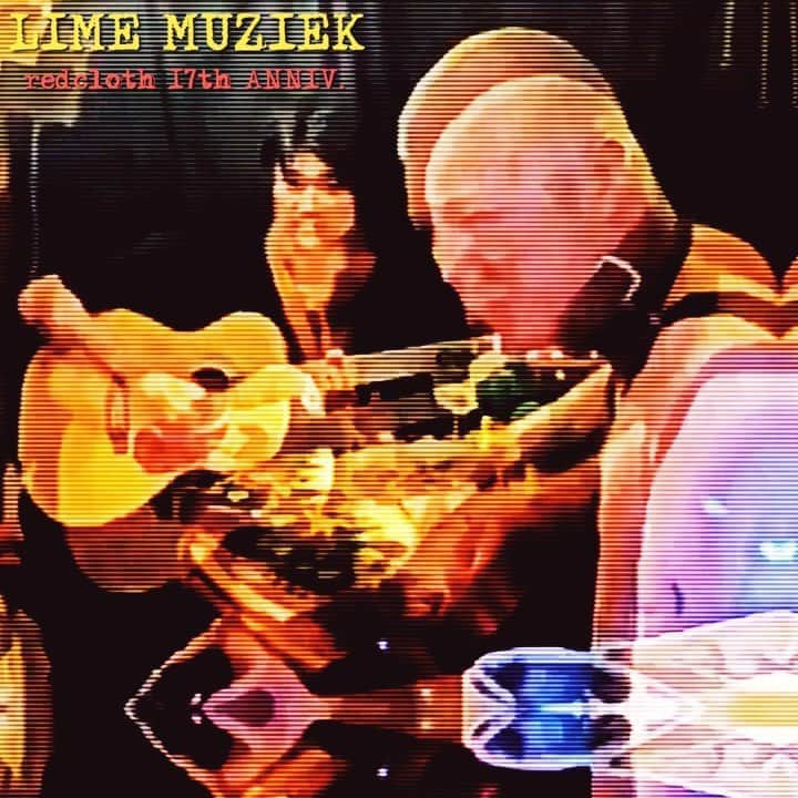 イマイアキノブのインスタグラム：「🥀今夜 佐々木亮介(a flood of circle)もやって来る 『 LIME MUZIEK 』観覧(SOLD OUT) 生配信 redcloth 17th ANNIV.  #佐々木亮介 #イマイアキノブ #imaiakinobu  #livemusic  #livestreaming」