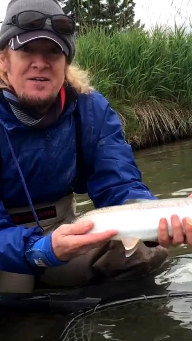 エイドリアン・スミスのインスタグラム：「I spent two incredible days trout fishing in the River Bow, Alberta. A special thanks to my guide, Max!  My new book 'Monsters of River & Rock' is out September 3 and can be pre-ordered now - www.monstersofriverandrock.com  #AdrianSmith #Fishing #Canada #MonstersOfRiverAndRock #IronMaiden」