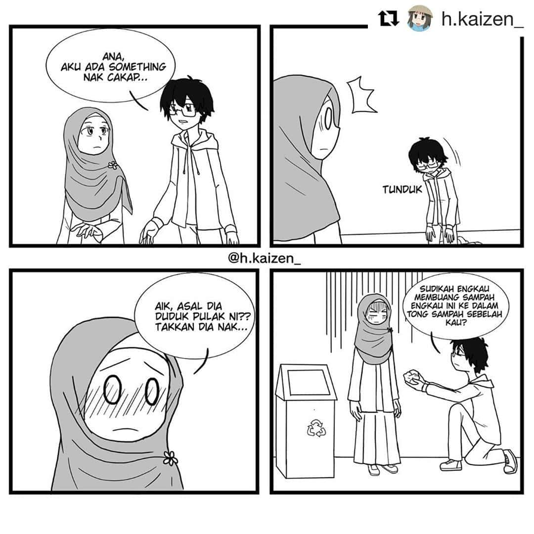 Koleksi Komik Malaysiaさんのインスタグラム写真 - (Koleksi Komik MalaysiaInstagram)「#Repost @h.kaizen_ with @get_repost ・・・ It’s been a while since I post something..  Buang sampah jangan merata ye, buanglah di tempat yang disediakan #komikmalaysia #komikstrip #komikstripmalaysia #medibangpaint #digitalcomic #blackandwhitecomic #gengkomikmalaysia #gengkomik #komik4panel」8月24日 12時58分 - tokkmungg_exclusive