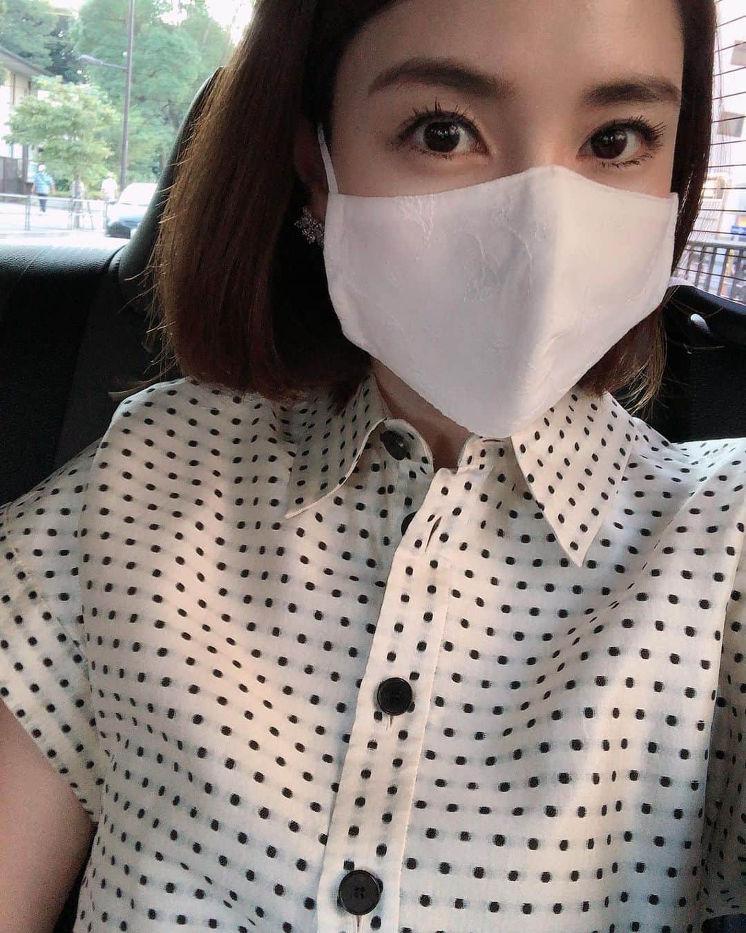 髙田麻紀子のインスタグラム：「❤︎ . 今週発売予定💗 コットンレースマスク🥰 . #masyome」