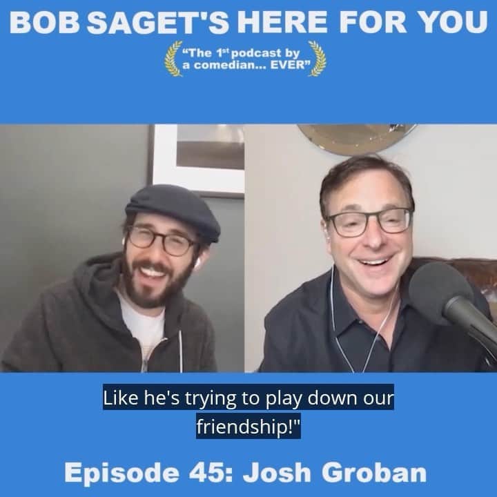 ボブ・サゲットのインスタグラム：「Such a great NEW PODCAST EPISODE up TODAY with a very fun conversation with my friend @joshgroban titled: "Josh Groban and Bob Talk About Life and Work on Their Shark Tank Pitches” - LISTEN & FOLLOW @spotifypodcasts @Spotify at—> spoti.fi/3l9XSol   @spotifyuk @spotifyaunz @spotifybrasil @spotifymx @spotifynl @spotifysweden @spotifyspain @spotifyitaly @spotifypoland @spotifyrussia @spotifyjp @spotifyasia @spotifysa @spotifycanada @spotifyde @spotifyarabia @spotifyindia @spotifylatam @spotifyfrance @studio71us @studio71uk @studio71official @studio71fr @studio71it  #podcast #podcasts #comedypodcast」