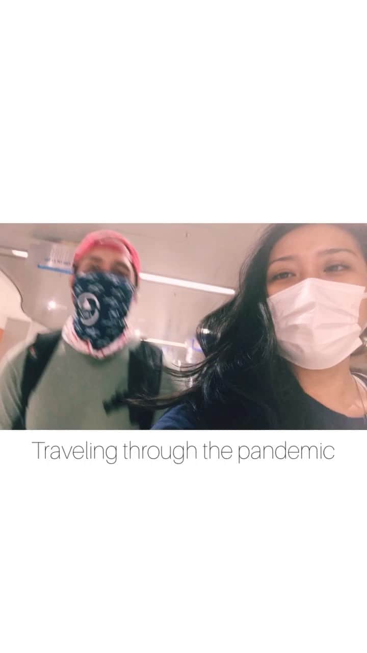 オリビア・タイのインスタグラム：「Traveling through the pandemic... 😳 #travel #pandemic #covid」
