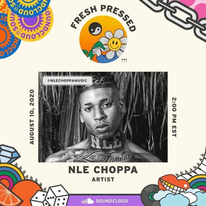 サウンドクラウドのインスタグラム：「Is there a NLE Choppa and Lil’Wayne collab on the way?  Newly named to @XXL #XXL2020Freshman class @NLEChoppaMusic checked into our @Twitch show #FreshPressed to chop it up about his latest project #TopShotta and shared the only way we will get #ShottaFlow6 is if @liltunechi jumps on.   Tune into #FreshPressed on our Twitch channel every Monday at 2PM EST. 👉 lnk.sc/SCTwitch」