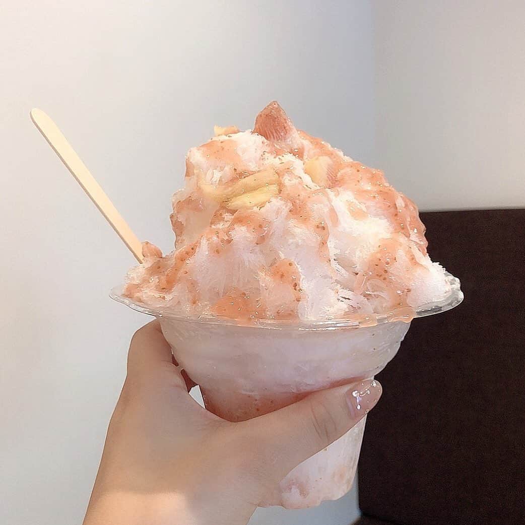 未来蕗のインスタグラム：「ㅤ イチジクのかき氷🍧🤍  #麻布野菜菓子」