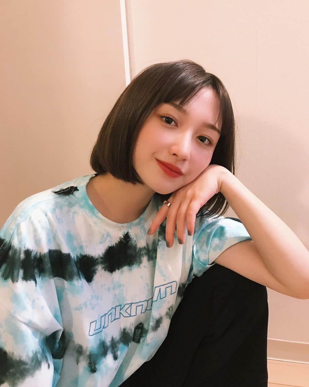 吉田凜音のインスタグラム：「最近は青好きなの🟦」