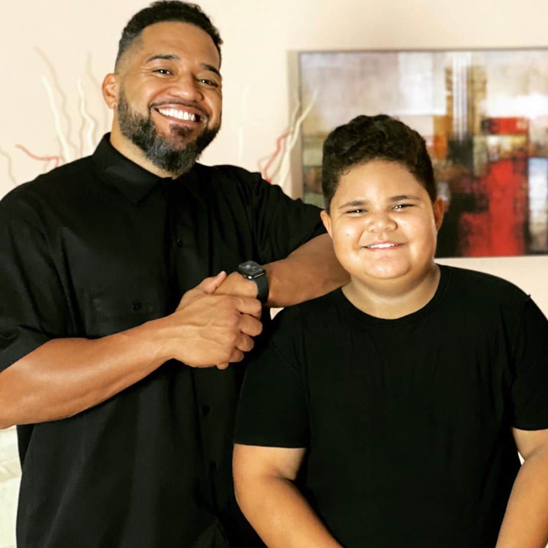 テヴィタ・フィフィタのインスタグラム：「Happy Birthday Nephew 🥳🥳🥳It’s been a blessing to watch you grow up the past 9 years! I look forward to the next 9 by then you’ll be 18 😭😭😭!!! #birthdayboy #mambamentality」