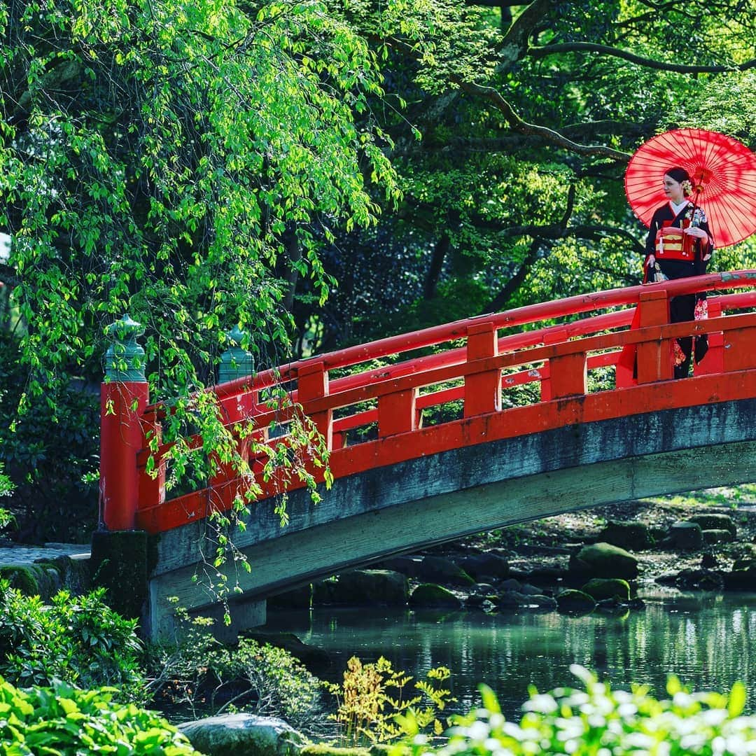 富山第一ホテルウェディングさんのインスタグラム写真 - (富山第一ホテルウェディングInstagram)「夏の木々はさわやか🍃 富山城趾公園でロケフォト！  #富山 #富山第一ホテル #ブライダルフェア #和婚 #和装#色打掛前撮り #和装前撮りアイテム #富山城址公園 #前撮り#ロケーション撮影  #ロケーションフォト #ロケフォト #フォトウェディング #ホテルウェディング#結婚式 #ブライダル#ウェディング #挙式#披露宴 #新郎新婦 #教会式#人前式#神前式 #ドライフラワー #結婚式準備#北陸花嫁 #プレ花嫁2020」8月24日 21時07分 - bridal.toyama.daiichi