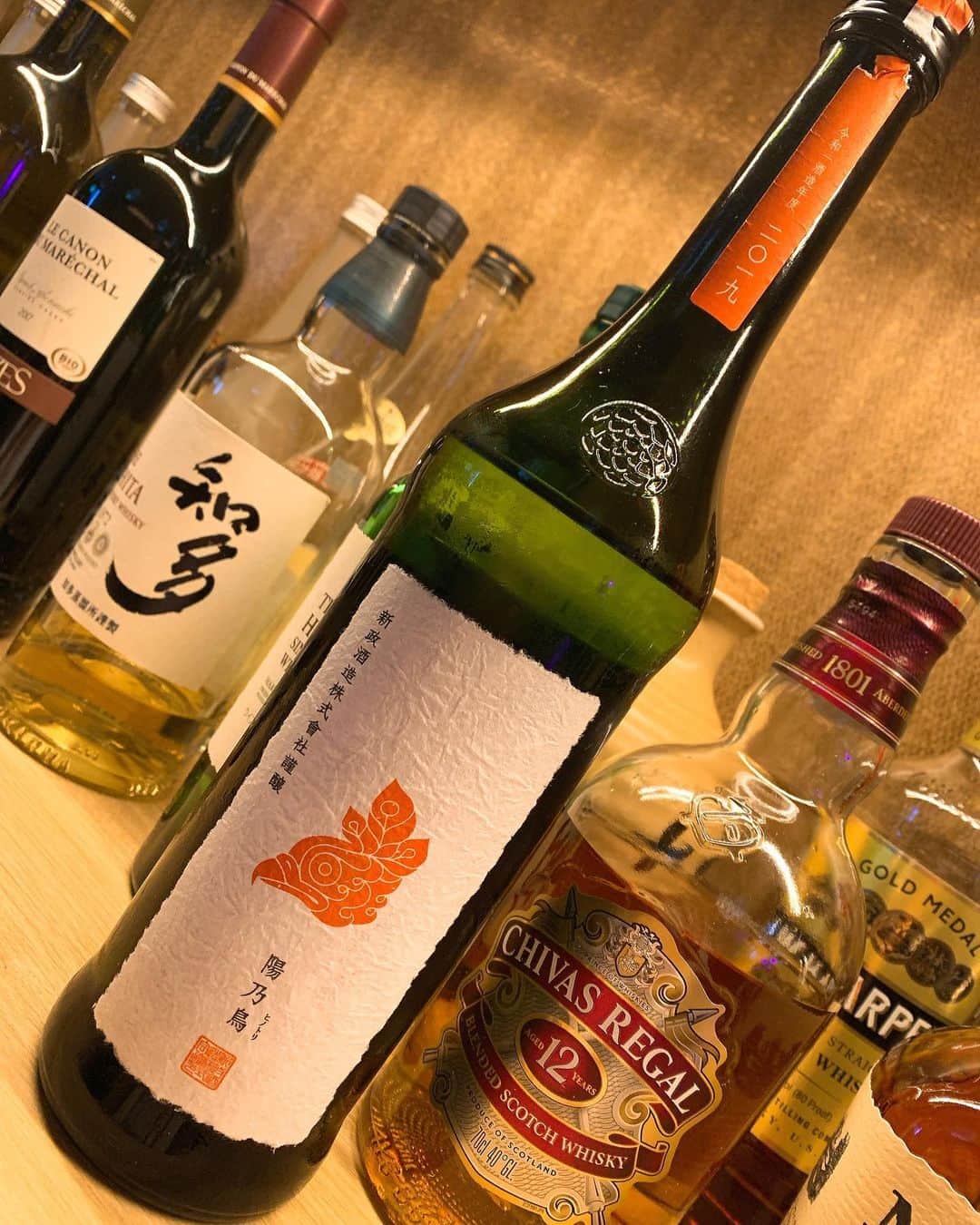 高杉麻里のインスタグラム：「美味しかった日本酒たち🍶  甘めで飲みやすかった  #陽之鳥 #日本酒 #ビキニ娘」