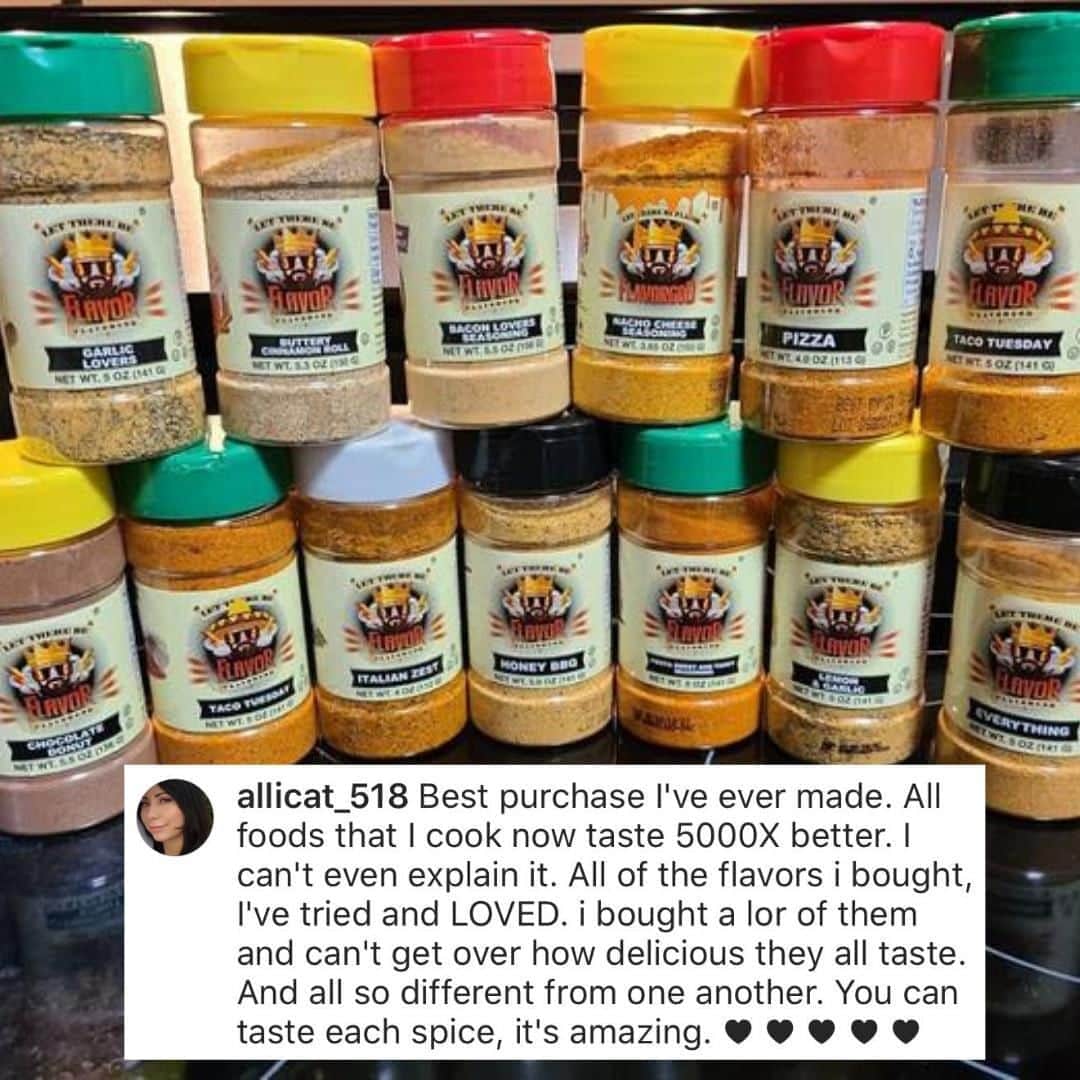 Flavorgod Seasoningsさんのインスタグラム写真 - (Flavorgod SeasoningsInstagram)「#FLAVORGOD CUSTOMER REVIEW!!⁠ -⁠ Shop Now!⁠ Click the link in my bio @flavorgod ✅www.flavorgod.com⁠ -⁠ Review by: @allicat_518 Thank you so much!⁠ Photo by: @celestialnerd42⁠ -⁠ FREE SHIPPING on ALL orders of $50.00+ in the US!⁠ -⁠ Flavor God Seasonings are:⁠ ✅ZERO CALORIES PER SERVING⁠ ✅MADE FRESH⁠ ✅MADE LOCALLY IN US⁠ ✅FREE GIFTS AT CHECKOUT⁠ ✅GLUTEN FREE⁠ ✅#PALEO & #KETO FRIENDLY⁠ -⁠ #food #foodie #flavorgod #seasonings #glutenfree #mealprep #seasonings #breakfast #lunch #dinner #yummy #delicious #foodporn」8月25日 3時01分 - flavorgod