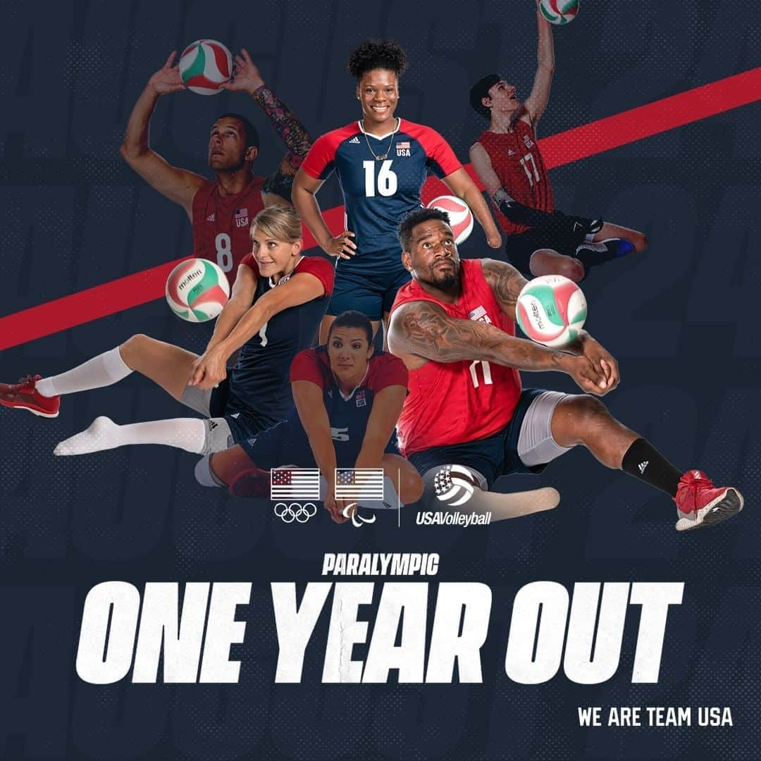 USA Volleyballさんのインスタグラム写真 - (USA VolleyballInstagram)「ONE YEAR! 🇺🇸  #TokyoParalympics #Tokyo202One」8月25日 3時00分 - usavolleyball