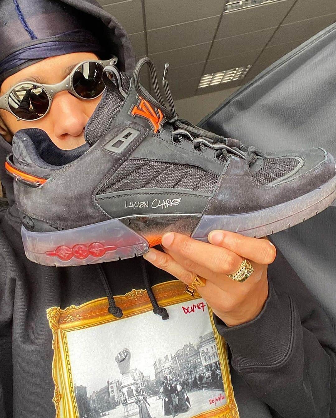 HYPEBEASTさんのインスタグラム写真 - (HYPEBEASTInstagram)「@hypebeastkicks: @lucienclarke has taken to his Instagram to reveal a signature @louisvuitton skate shoe. Marking the first piece of skateboarding footwear in the French fashion house’s 166-year history, Clarke’s new kicks were designed in collaboration with @virgilabloh — who also posted the announcement — and are accompanied by a full advert in @thrashermag. Link in bio for more info.⁠⠀ Photo: Lucien Clarke」8月25日 3時36分 - hypebeast