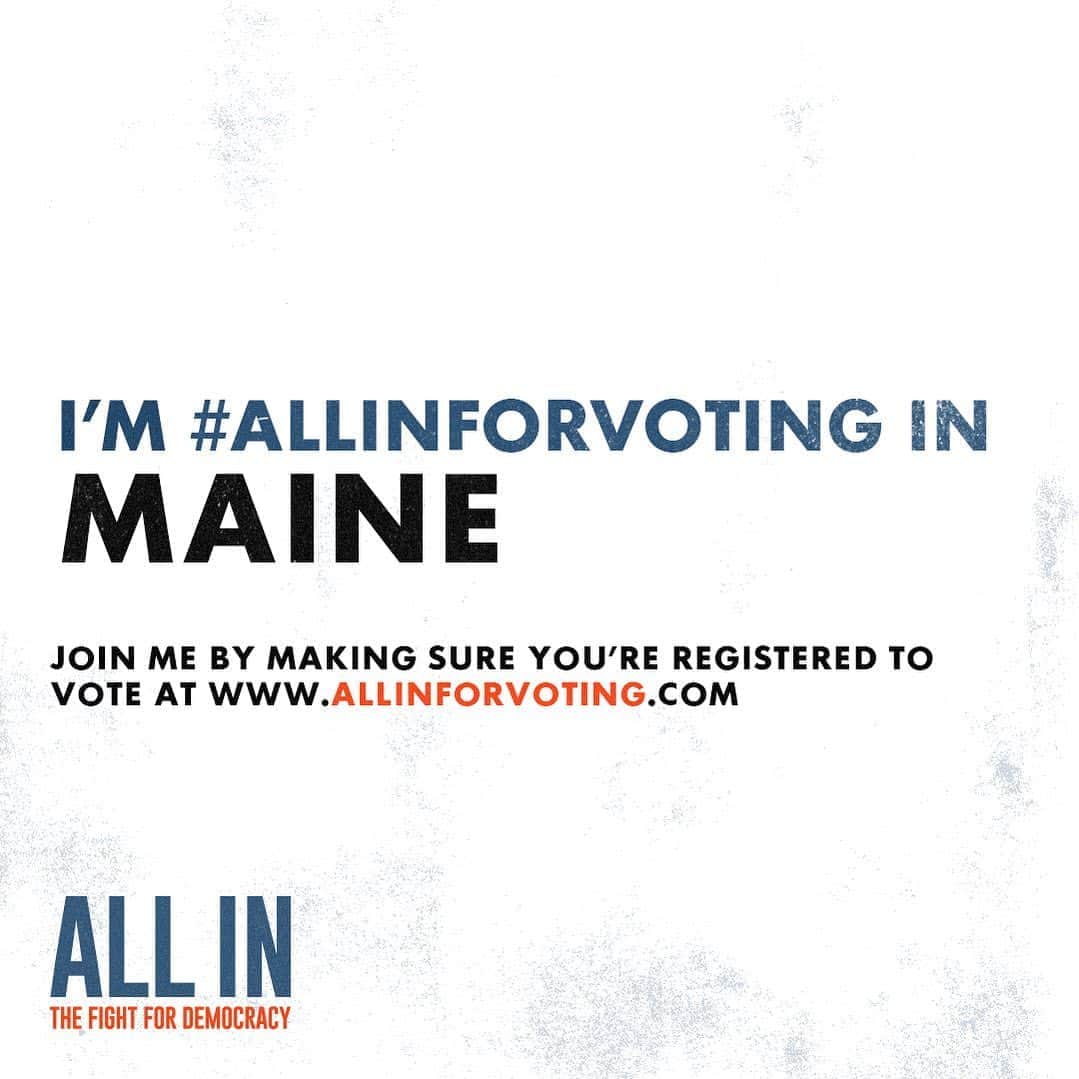 パトリック・デンプシーさんのインスタグラム写真 - (パトリック・デンプシーInstagram)「Every voice should be heard in my home town of Maine! Let’s go #AllInForVoting. Make sure you are registered at allinforvoting.com」8月25日 4時22分 - patrickdempsey