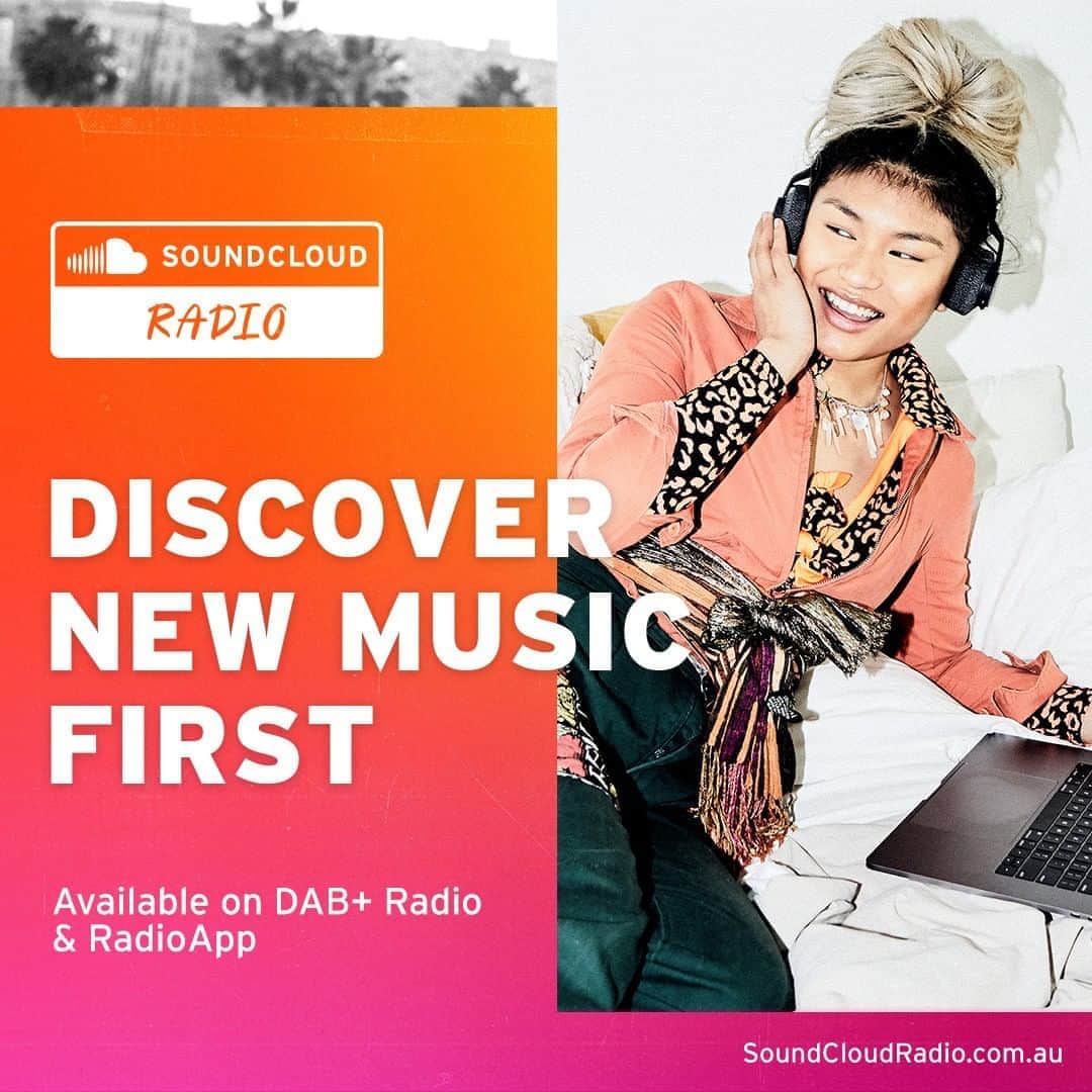 サウンドクラウドのインスタグラム：「Today we're excited to announce Australia's brand new home for the newest drops in music, SoundCloud Radio. A brand new DAB+ station dedicated to music discovery, curated by the experts at SoundCloud. ⁠ ⁠ Want a chance at some air time? Tag your tracks on platform with #SoundCloudRadio for a chance to be played on the station and gain some new fans. Tune in and support your favorite creators via your DAB+ radio in your car, or at home on your smart speaker, the RadioApp or 👉 soundcloudradio.com.au. Link in bio for more info,⁠」