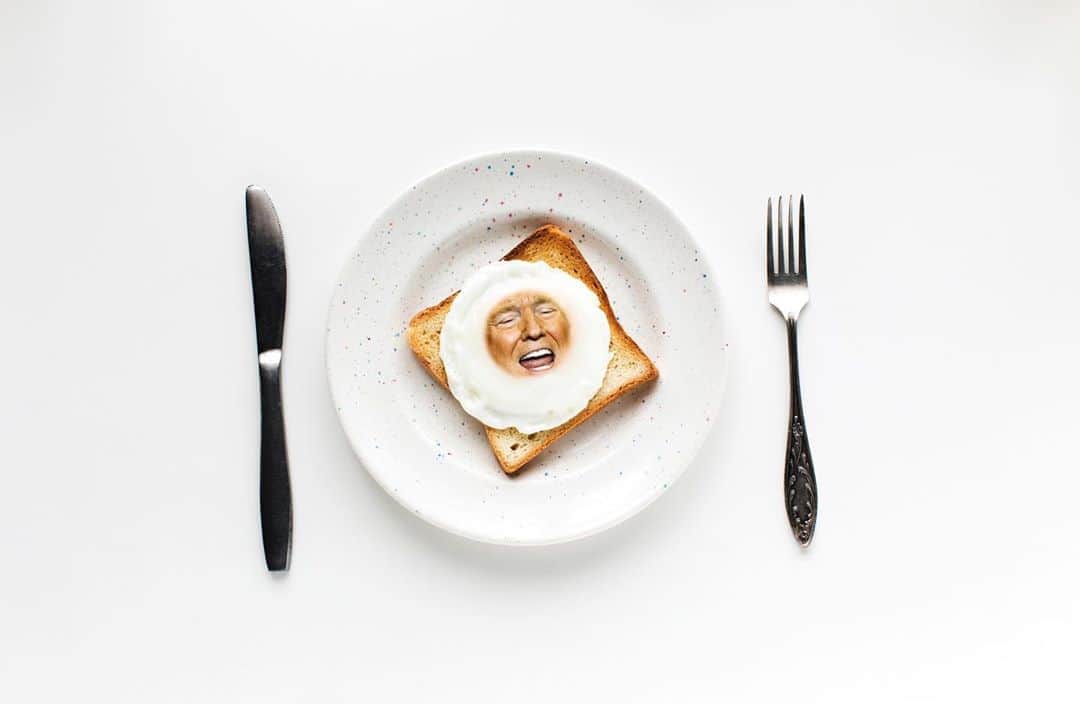 プレイボーイさんのインスタグラム写真 - (プレイボーイInstagram)「In playful celebration of National Waffle Day, Playboy’s art department brings you “Trump as Breakfast: Does America Want Seconds?”—a visual buffet starring POTUS as the most important meal of the day #NationalWaffleDay ☕ Click the link in bio for more!  Credits: 1. "Waffler" 2. "Bad Egg"  3. "Doughy Nut" Art by @lilyferg  Words by @elizabethsuman」8月25日 6時27分 - playboy