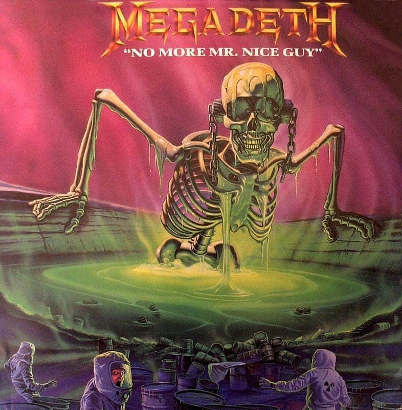 Megadethさんのインスタグラム写真 - (MegadethInstagram)「As we were regrouping the band lineup during 1989—which would eventually become the well-known ‘Rust in Peace’ lineup by early 1990—the opportunity came our way to do a soundtrack for the Wes Craven film, Shocker. The song was Alice Cooper's infamous "No More Mr. Nice Guy" which we recorded and filmed the video for as a three-piece (Marty Friedman would join the band and round out the lineup the following February, 1990).  The film, Shocker was a Wes Craven directed feature film and the launch of the soundtrack was held at the China Club in Hollywood, where Alice Cooper made his appearance as the henchman to electrocute Dave Mustaine, as a recreated portrayal of the movie's villain character.   Pre-order Dave Mustaine’s new autobiography, RUST IN PEACE available from Amazon, Barnes & Noble, Target and more. Details, bundles and links at megadeth.com」8月25日 7時54分 - megadeth