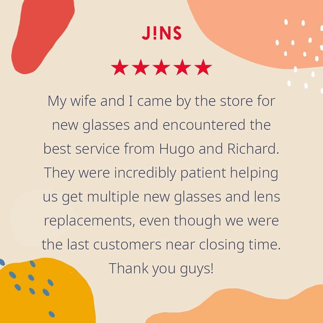のインスタグラム：「Your experience, whether in store or online, is so important to us! We're here to support you every day. Our store staff sure do miss you all! When the time comes, we can't wait to welcome you back to our SoCal stores.  ❗️Our Bay Area* stores are still open❗️In order to make your shopping experience as stress-free as possible, with our all-in-one pricing model - our frames start at $60 and clear single-vision lenses are always included. *Union Square in San Francisco and Westfield Valley Fair in Santa Clara. Union Square by appointment preferred and walk-ins welcome if available. Valley Fair by appointments only. Learn more at: jins.com/us/locations」