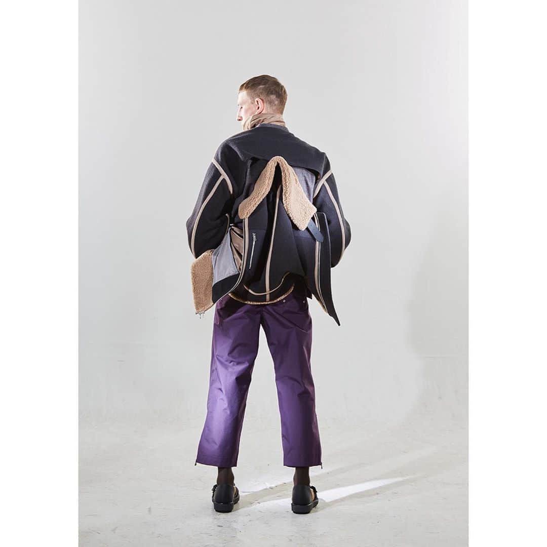 ミーンズワイルのインスタグラム：「[AW20 Error]   Photo: TOSHIO OHNO  @ph_o.h.n.o  Styling: MASATAKA HATTORI  @masataka_hattori Hair: MASATO TSUCHIYA @masatotsuchiya」