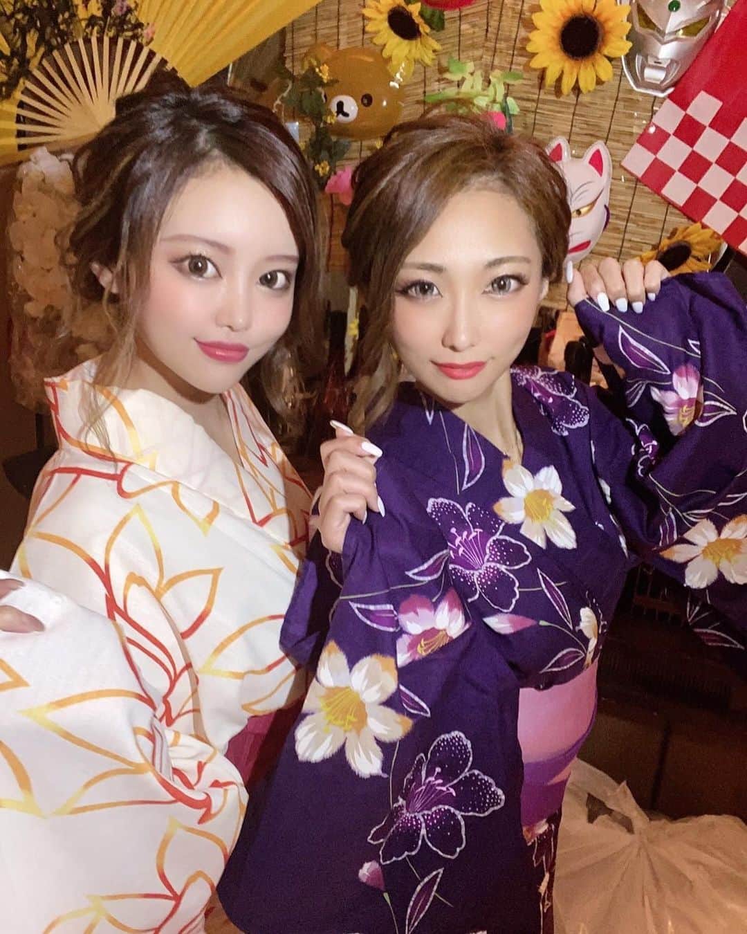 鳴海そらのインスタグラム：「浴衣の日👘💗 #アンジュール北新地　#浴衣」