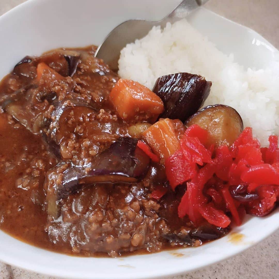 松本隆博のインスタグラム：「。 今日もカレー(˙◁˙)(˙◁˙) 美味しい～(^○^)(^○^)」