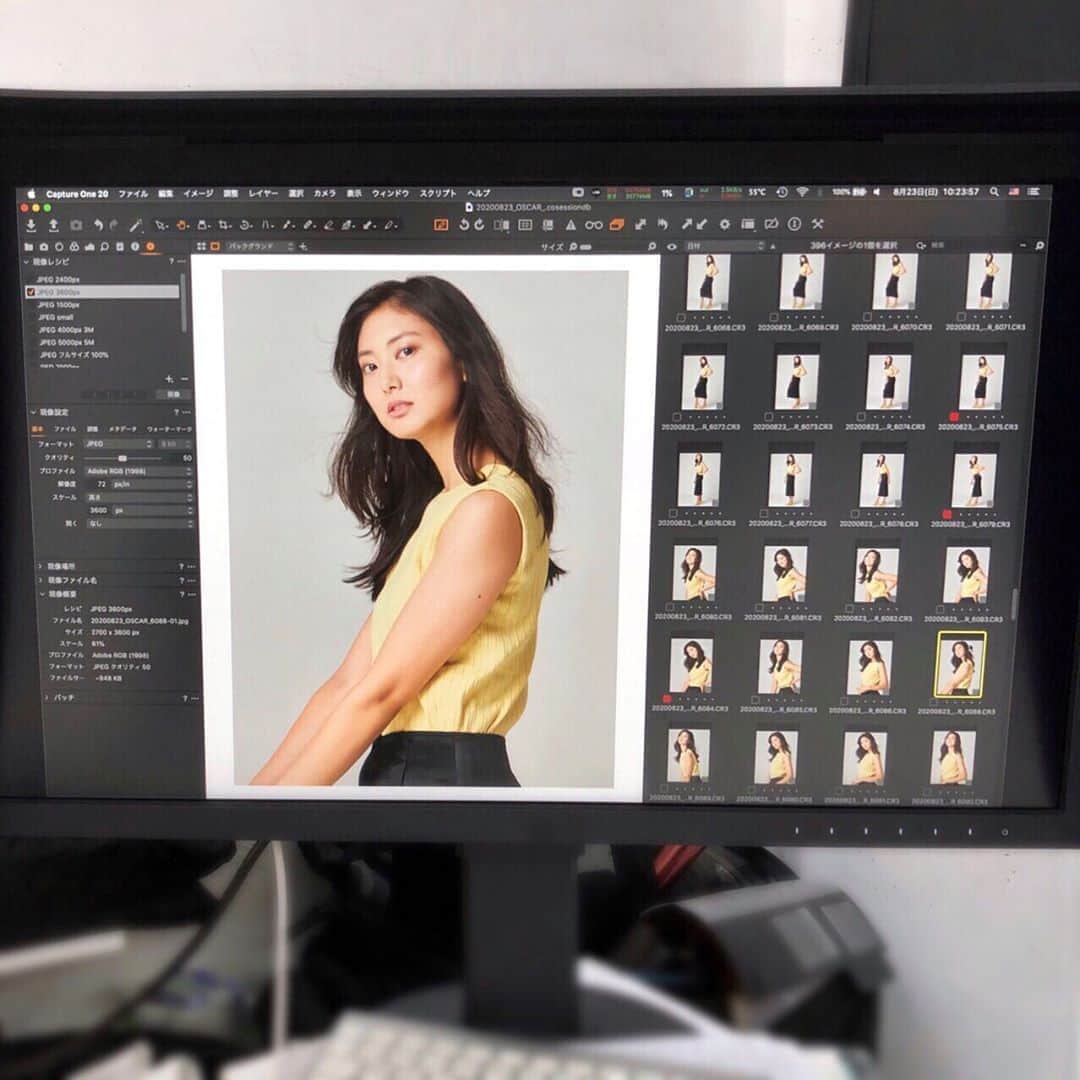 のインスタグラム：「🖥 . 楽しかったぁーー🕊 . ありがとうございました🧡 Photographer @kentarominami . Hair＆Make up @shihominishio . Styling me . . #shooting #photo #portrait #portraitphotography」