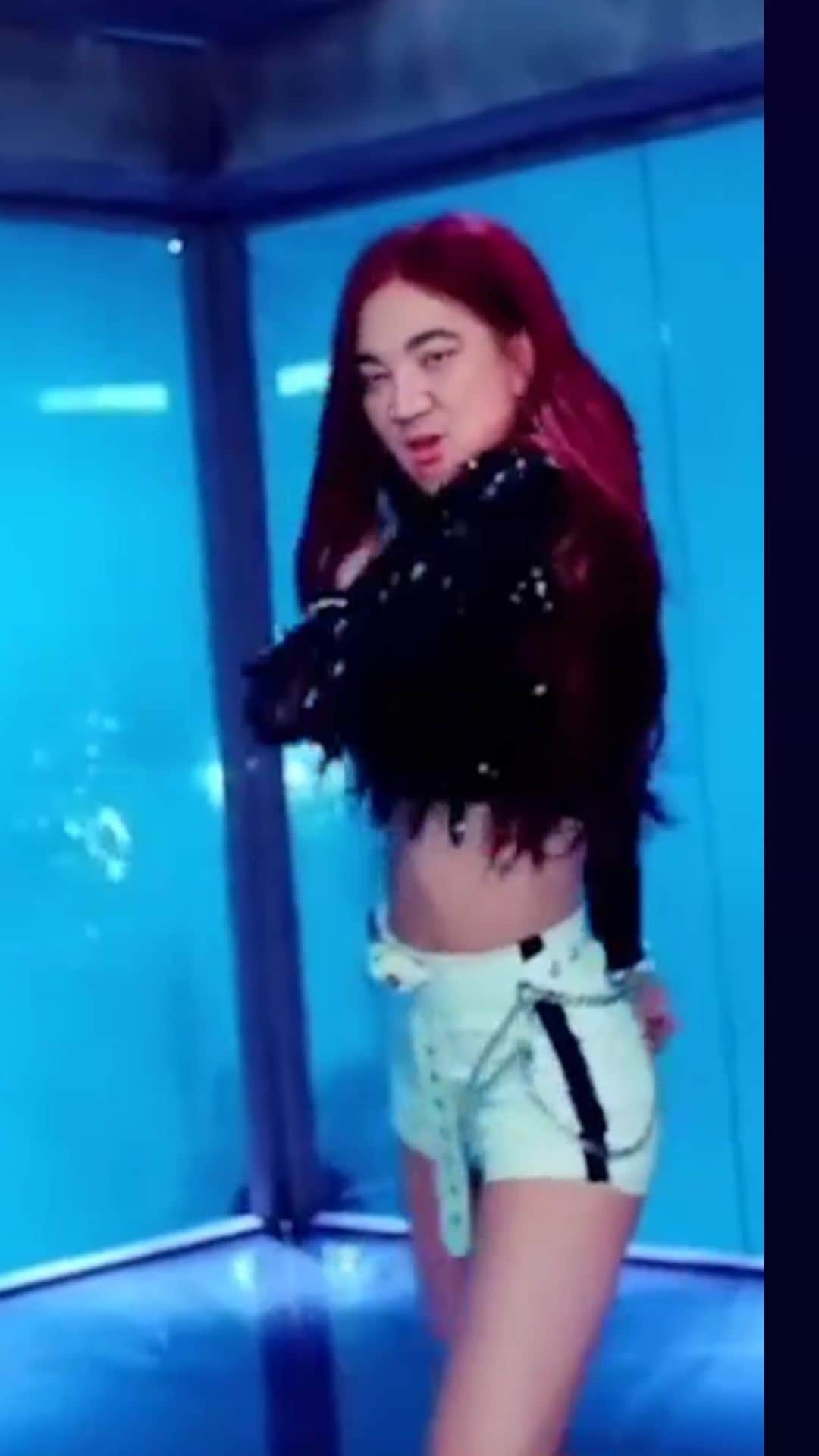 デッカチャンのインスタグラム：「REFACEってアプリで遊んでみました。 BLACKPINKの『DDU-DU DDU-DU』 こんだけ踊れたら売れるかな？笑」