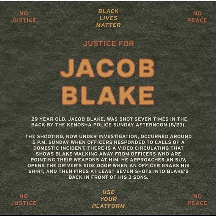 ジュディ・レイエスさんのインスタグラム写真 - (ジュディ・レイエスInstagram)「Heartbreaking injustice. Demanding. Insisting on justice for yet another black man. Shot in the back as they held on to his shirt. As his children watched from the car. #what’sitgonnatake?! #blacklivesmatter✊🏽✊🏾✊🏿」8月26日 6時37分 - itisijudyreyes1