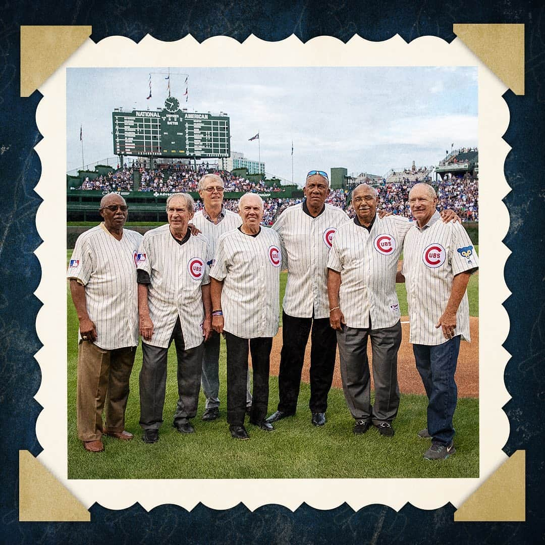 シカゴ・カブスさんのインスタグラム写真 - (シカゴ・カブスInstagram)「#CubsCollection: Cubs Uniforms Through the Years. Fashion evolves over time and baseball jerseys are no exception. The uniforms we know today started as simple white jerseys with an old-English "C." During the early years of the franchise, and especially during the 1930s and 40s, Cubs uniforms saw many modifications in design and color. By the 1969 season, the uniform adopted the identifying features we know today: blue pinstripes with the red and blue bullseye logo. Over time, specialty jerseys for holidays and other special occasions have gained popularity. Players Weekend provides unique jerseys featuring player nicknames, jersey patches denote the postseason, pay tribute to former players and bring awareness to social causes, and throwback uniforms honor the past of this historic franchise. Which Cubs uniform is your favorite?」8月26日 6時29分 - cubs